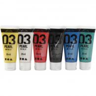 A-Color Acrylverf Set Metallic Primair 6x20 ml - #595524