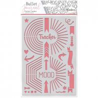 Aladine Bullet Journal Stencil A5 Mood Tracker - #593338