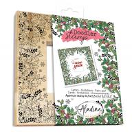 Aladine Houten Doodler Stempel 13,5x13,5 cm Kerst - #590798
