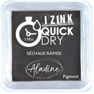 Aladine Izink Quick Dry Pigment Inktkussen 5x5 cm Zwart - #590309