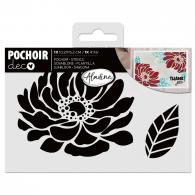 Aladine Stencil 10 x 15 cm Pioen - #594175