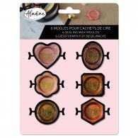 Aladine Zegel Wax Stempel Mallen 6 stuks - Polymeerklei / Boetseerklei - #593778