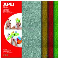 Apli EVA Glitterfoam A4 Zilver, Goud, Rood en Groen - #599505