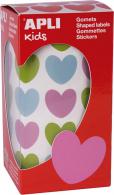 Apli Rol Stickers Harten Multicolor 20x18 mm - #599493