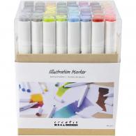 CC Alcoholmarker Standaardkleuren, 48 Stuk - #594063