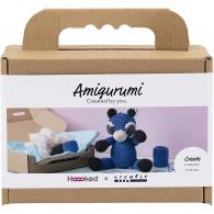 CC Haakpakket Amigurumi Wasbeer Zwart Blauw - #594580