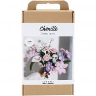 CC Hobbyset Bloemen van Chenilledraad Pastelkleuren - #594404