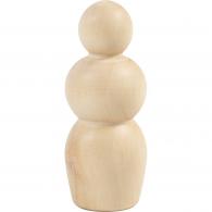 CC Houten Figuur Zandlopervorm 7,5 cm 5 stuks - #603013