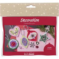 CC Mini Hobbyset Decoratie, Vilten Kerstdecoraties - #594616