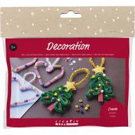 CC Mini Hobbyset Decoratie Hartjes en Kerstbomen - #593612