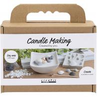 CC Mini Hobbyset Kaarsen Maken Schelpen Grijs/ Off-White - #603190