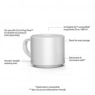 Ceramic Mug Blank White Stackable 300ml (4pcs) (2009392) - #585916