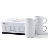 Ceramic Mug Blank White Stackable 300ml (4pcs) (2009392) - #585916