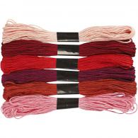 Creativ Company - CC Borduurgaren 1 mm Rood 6 stuks | GoedkoopsteHobby - #592671