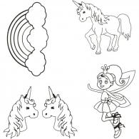 Creativ Company - CC CC Krimpfolie Unicorn 10,5×14,5cm dikte 0,3mm Mat transparant - #589784
