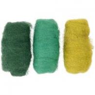 Creativ Company - CC Creotime Gekaarde Wol Set 3x10gr Groene Harmonie - #592429