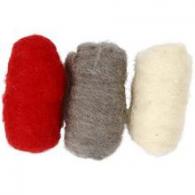 Creativ Company - CC Creotime Gekaarde Wol Set 3x10gr Rustiek - #592554