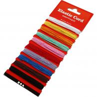 Creativ Company - CC Elastisch Koord 1 mm Multi 10x3,5 m - #590894