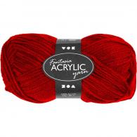 Creativ Company - CC Fantasia Acrylgaren 50gr Rood - #592356