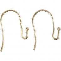 Creativ Company - CC Franse Oorbelhaken L: 21 mm D: 0,7 mm - #590956