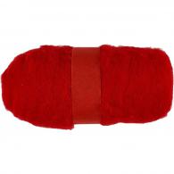 Creativ Company - CC Gekaarde Wol 100gr Rood | GoedkoopsteHobby - #592351