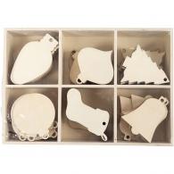 Creativ Company - CC Houten Kerst Ornamenten 4-5 cm 90 stuks | GoedkoopsteHobby - #589850