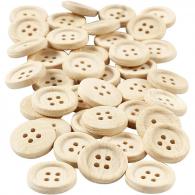 Creativ Company - CC Houten Knopen 18 mm 40 stuks | GoedkoopsteHobby - #592581