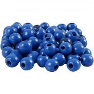 Creativ Company - CC Houten Kralen 10 mm Blauw 70 stuks - #591078