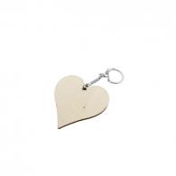 Creativ Company - CC Houten Sleutelhangers Hart 6 cm 12 stuks - #590910