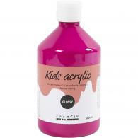 Creativ Company - CC Kids Acrylverf Glossy Roze 500 ml - #589047