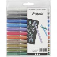 Creativ Company - CC Metallic Markers Metallic 12 Stuks - #592204