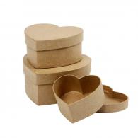 Creativ Company - CC Papier Maché Harten Dozen 3 stuks - #590592