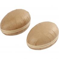 Creativ Company - CC Papier Maché Tweedelig Ei 12 cm 2 stuks - #593454
