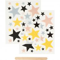 Creativ Company - CC Rub-on Sterren 12x15 cm 2 vellen | GoedkoopsteHobby - #592471