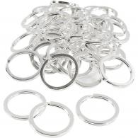 Creativ Company - CC Sleutelring 28 mm Verzilverd 50 stuks - #590633