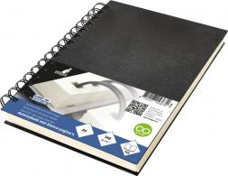 Dummyboek Kangaro A5 blanco 80 vel, wire-o, zwart linnen    kaft - #510275