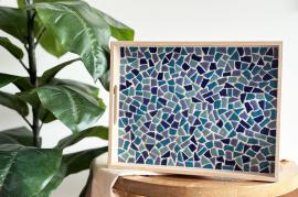 LC DIY Pakket Mozaïek Dienblad - Blauw - #599298