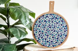 LC DIY Ronde Borrelplank - Blauw - #599312