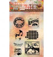 SL Clear Stamp Vintage labels Sunflower Kisses nr.440 - #554122