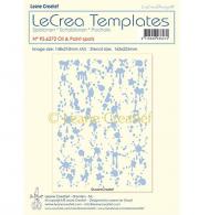 Stencil Olie &amp; Verf spattten, grootte design 148x210mm - #553423
