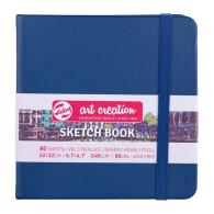 Talens Art Creation - TAC Schetsboek 12x12 cm 140 gr 80 vel Marine Blauw - #597674
