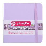 Talens Art Creation - TAC Schetsboek 12x12 cm 140 gr 80 vel Pastel Violet - #597748