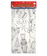 Wins Papieren Tafelkleed om zelf in te kleuren Kerst 138 x 220 cm - #599738